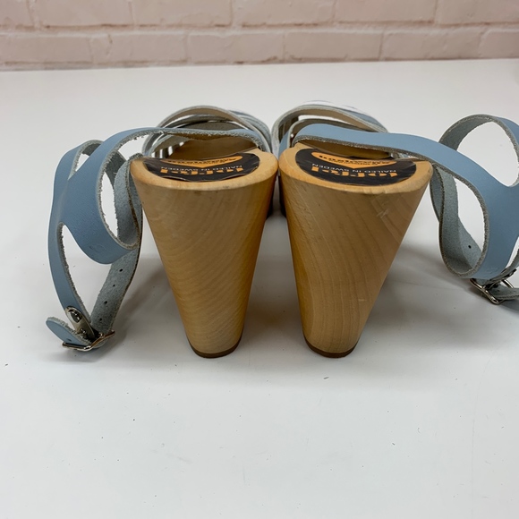 Swedish Hasbeens Toffel Sky High Sandals Clogs 40 - Picture 5 of 7